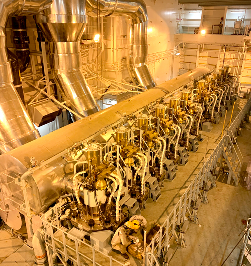 2만4천teu급 메가컨테이너선 에이치엠엠 상트페테르부르크호 메인엔진에 장착된 파나시아 스크러버