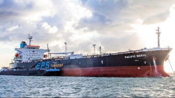 EPS가 바이오연료를 테스트한 4만7400dwt급 MR탱커 Pacific Beryl호.