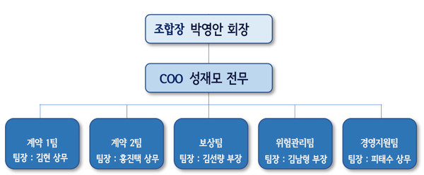 한국선주상호보험 조직도